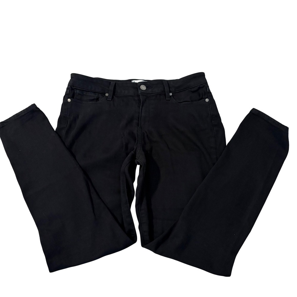 Paige‎ Black Verdugo Ankle Skinny Jeans Womens Sz30 Mid Rise Stretch Denim Pants